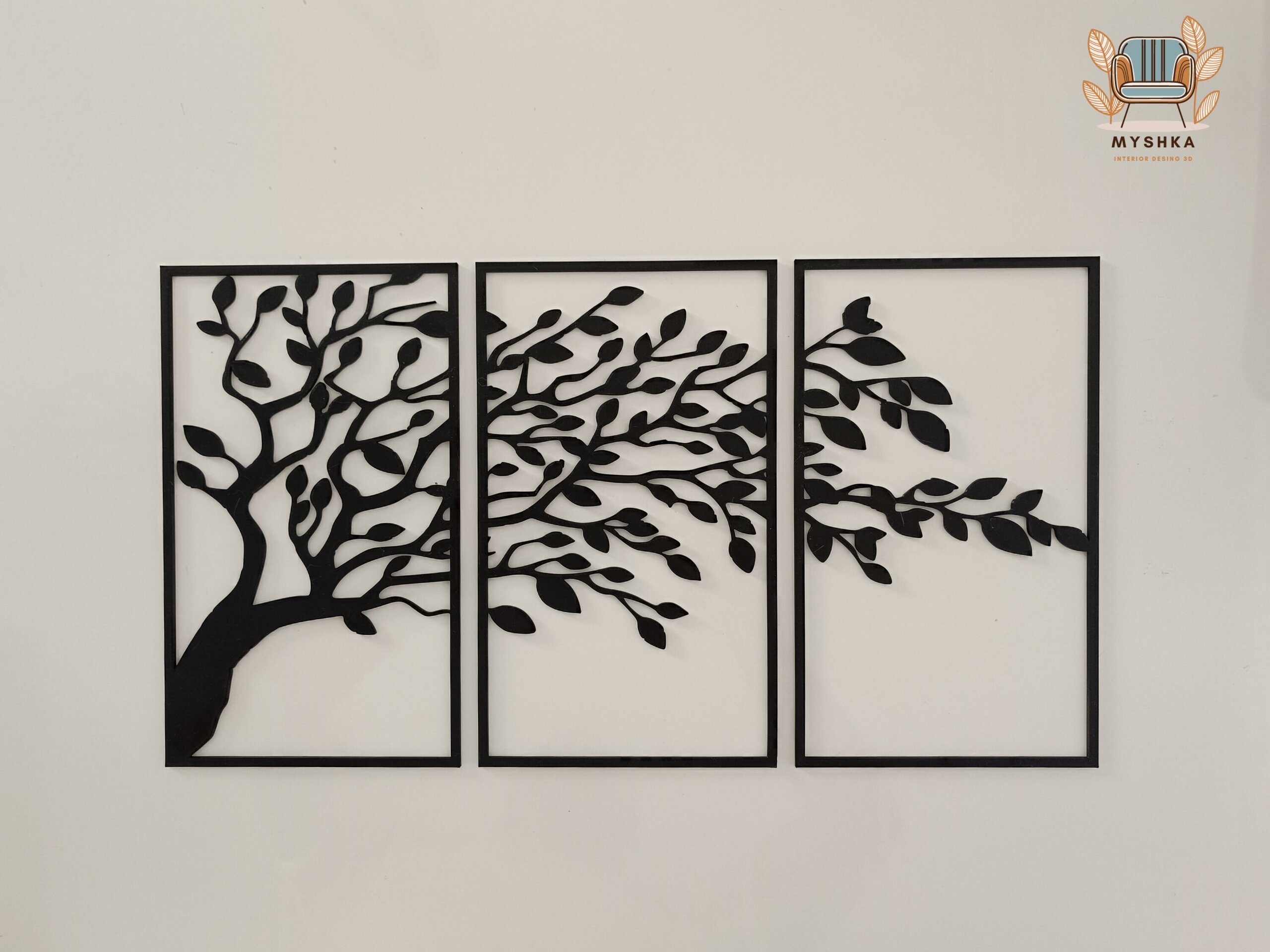 Cuadro árbol con hojas - 5