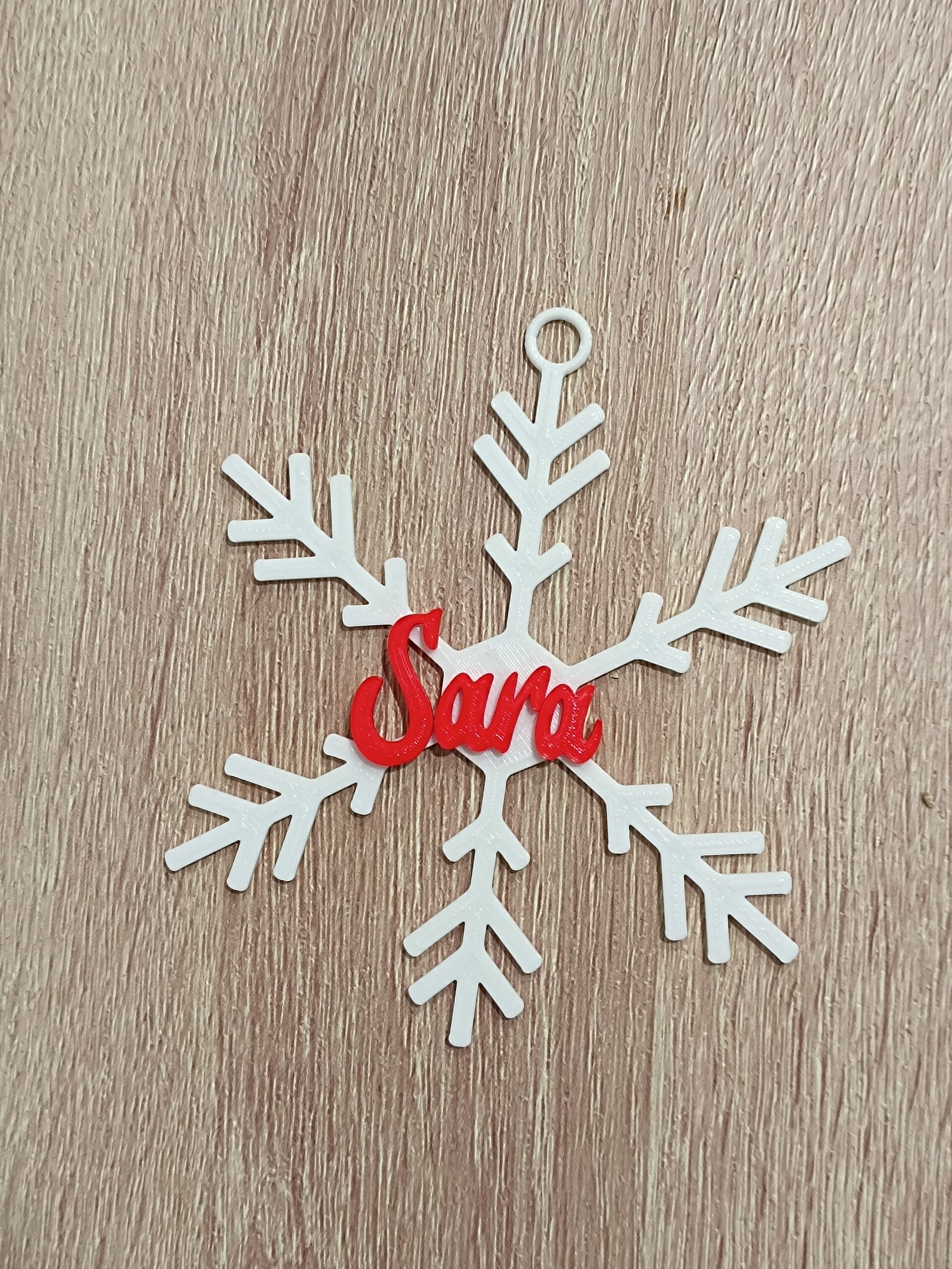 Colgador copo de navidad personalizable - 2