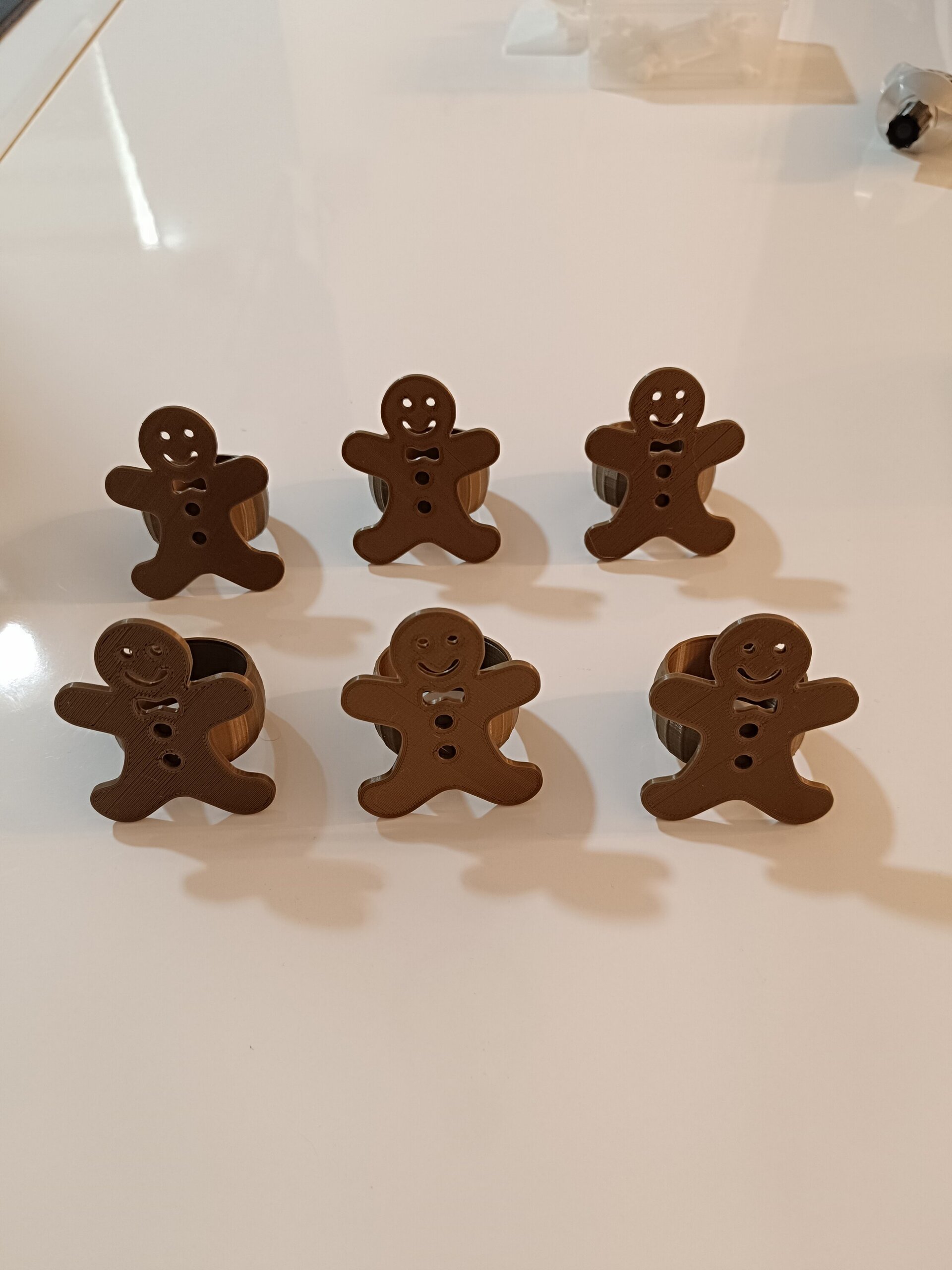 Set 6 decoración de servilletas Galleta Navidad - 3