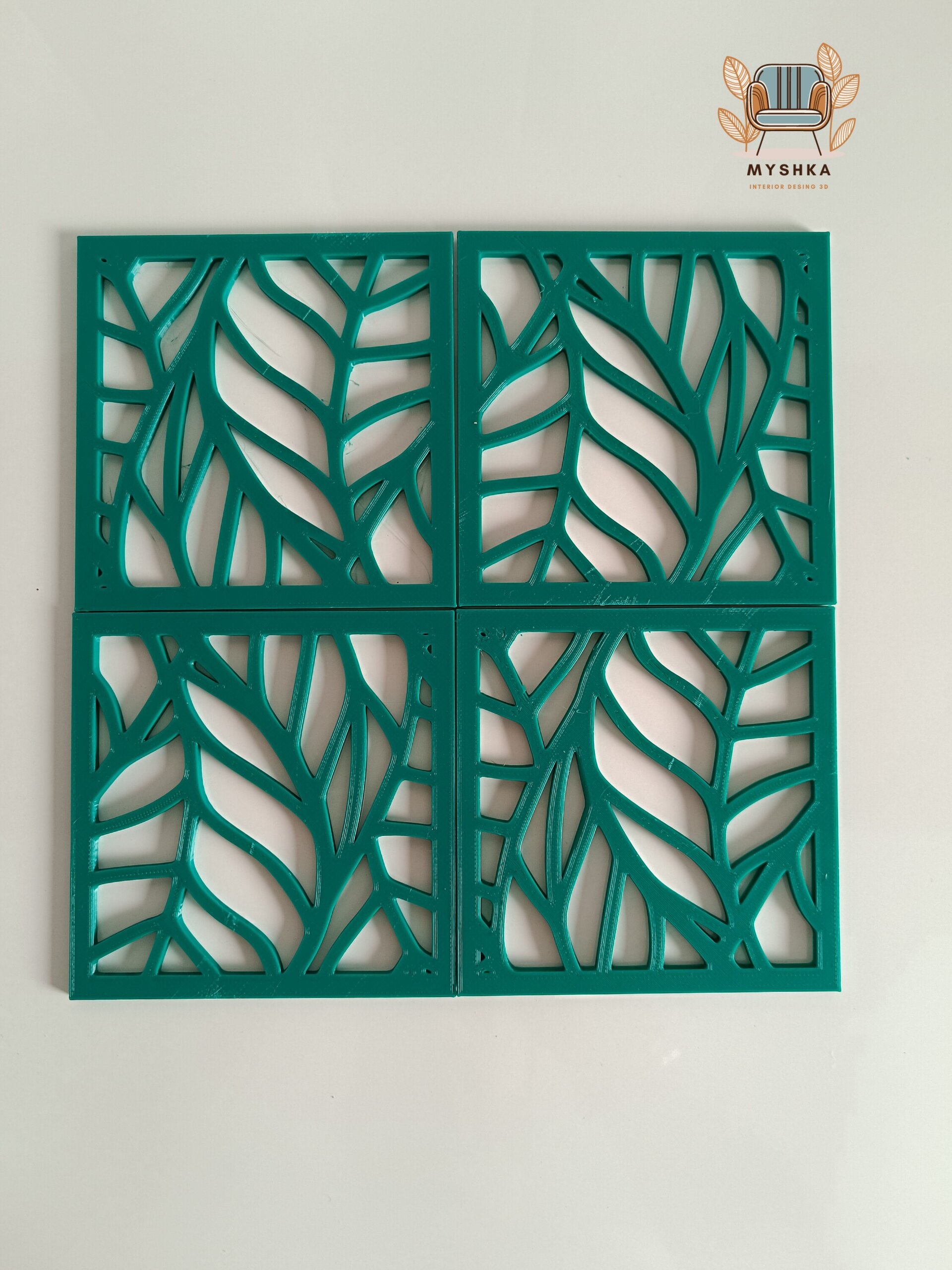 Set 4 Posavasos Hojas - 2