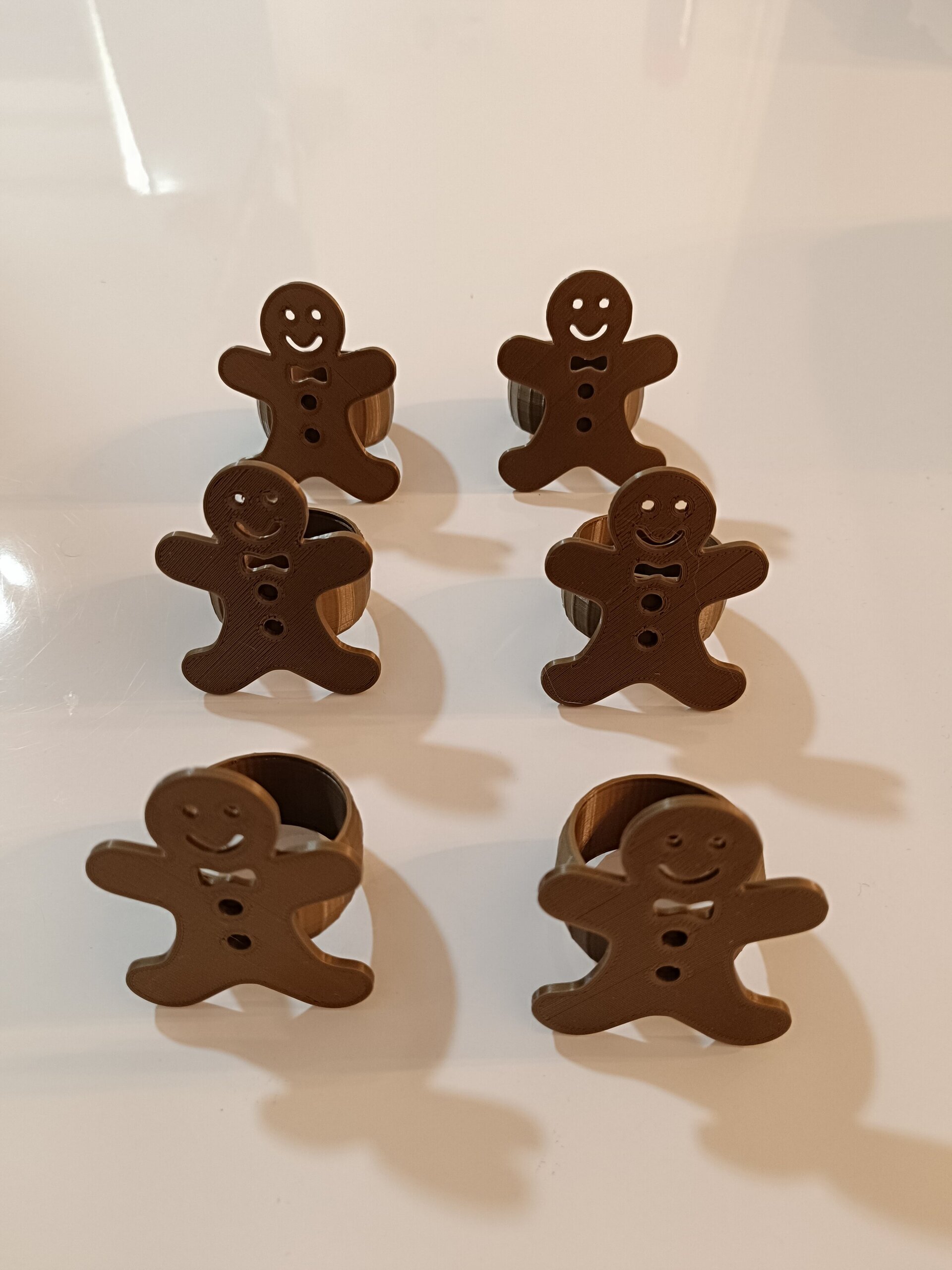 Set 6 decoración de servilletas Galleta Navidad - 2