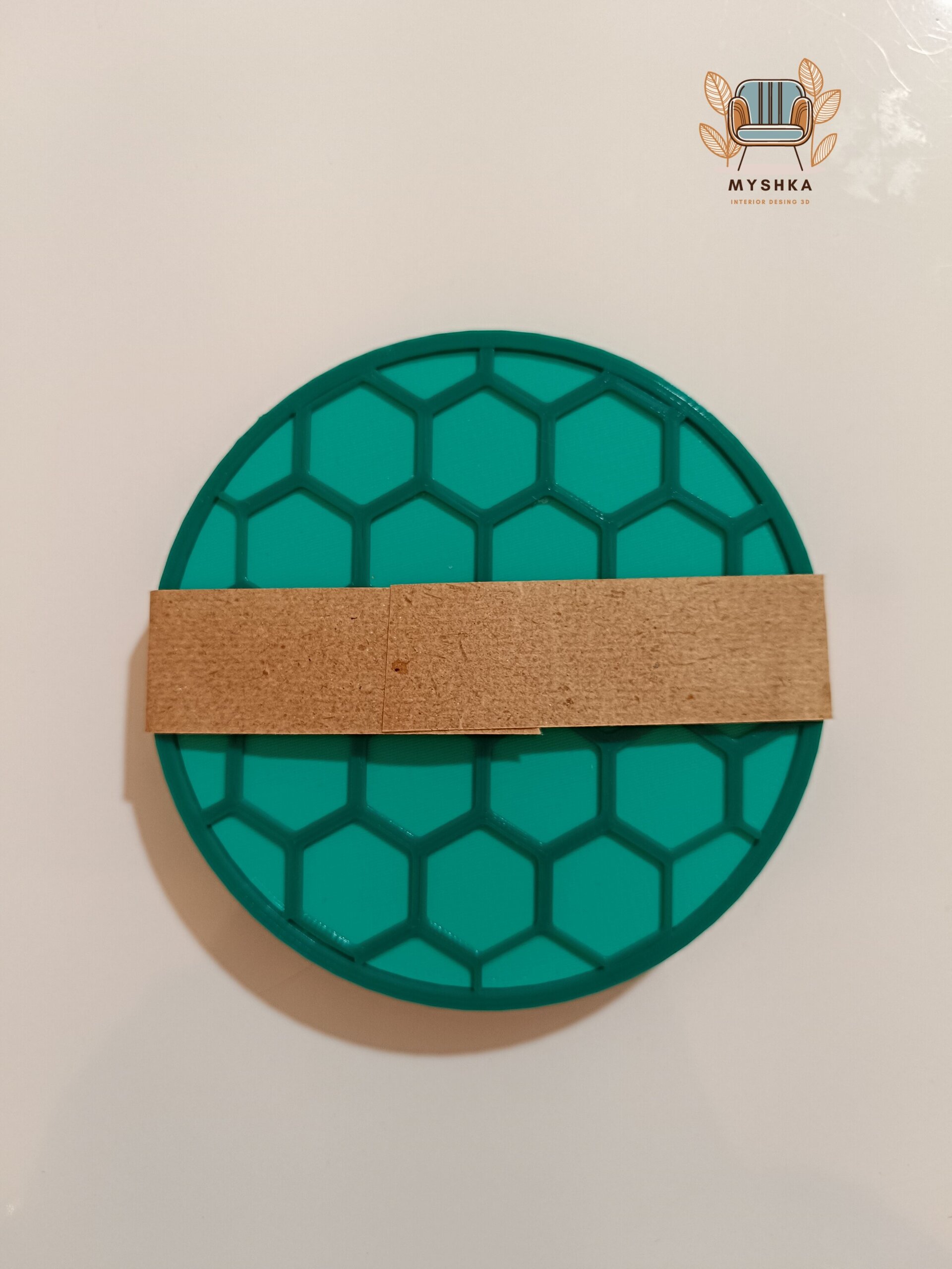 Set 4 posavasos Panal Abejas bicolor - 3