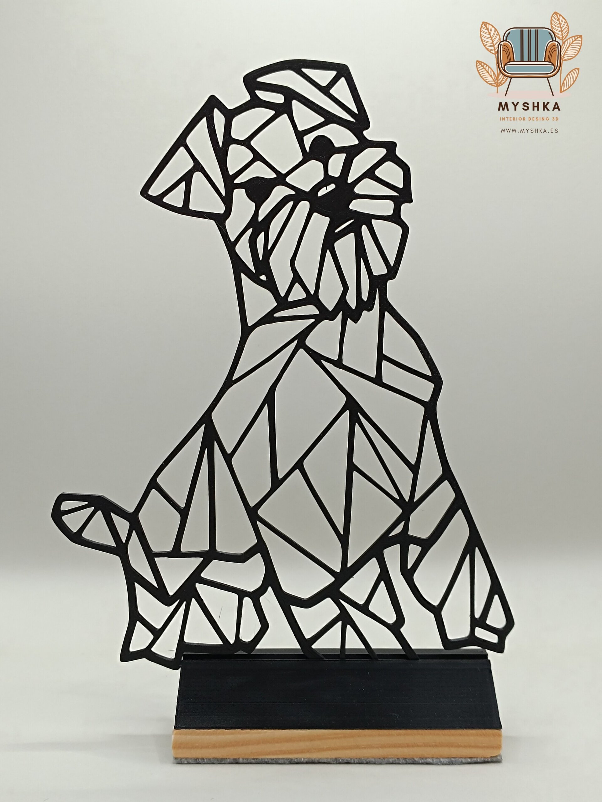 Perro Schnauzer geométrico - 2