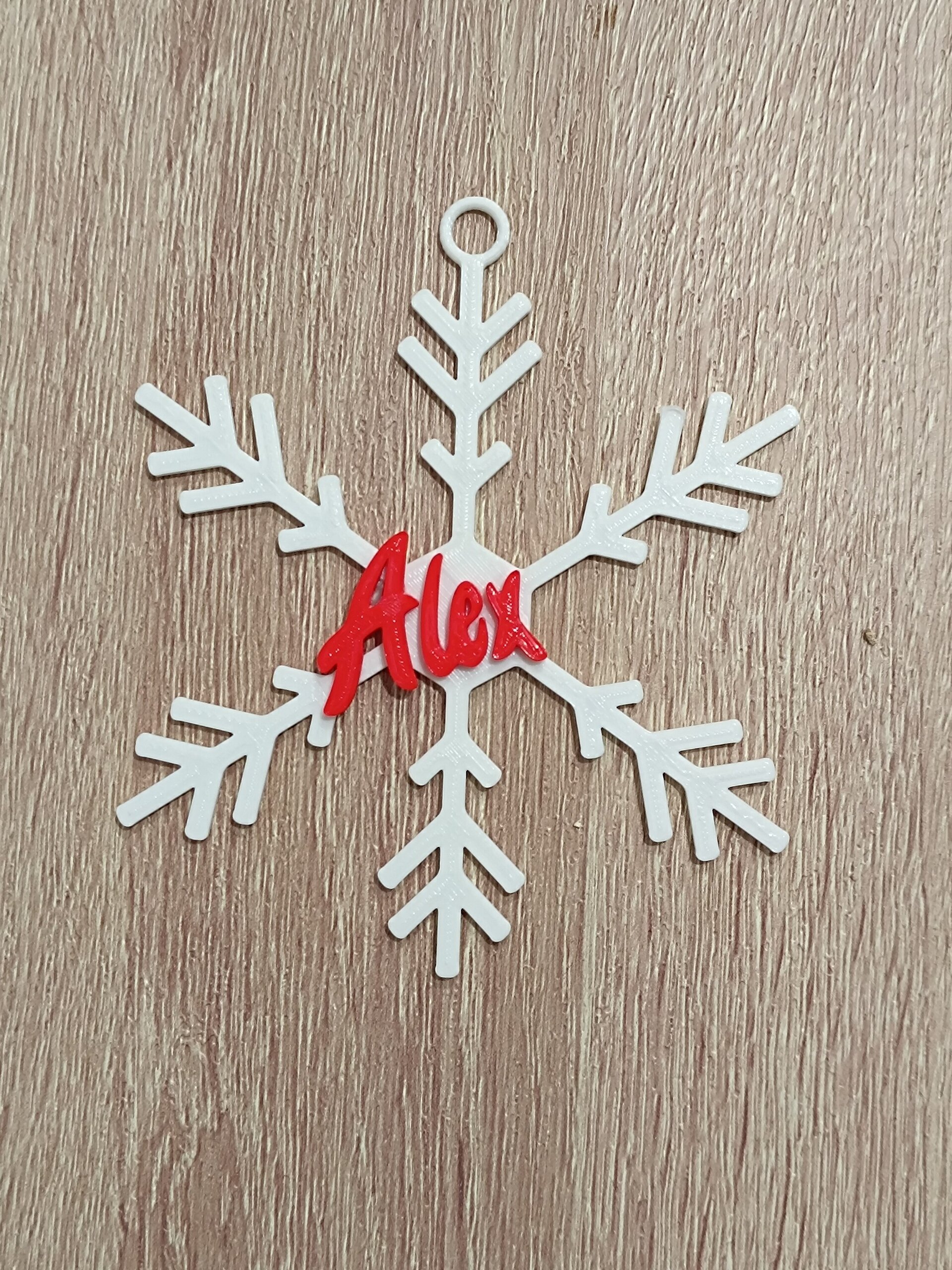 Colgador copo de navidad personalizable - 4